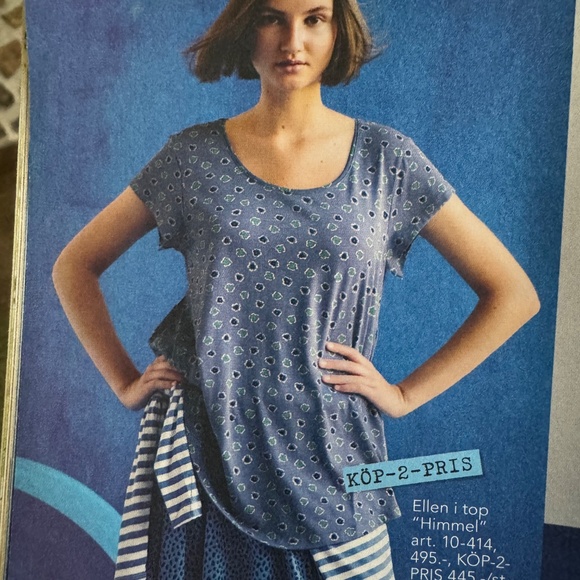 Gudrun Sjödén “Himmel” Top – Hibiscus Print – XS – Organic Cotton & Modal - Picture 6 of 6